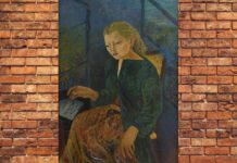 Pintura da artista Antonietta Raphaël retrata uma carta