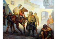 Tela ‘Correio a Pé e a Cavalo’ de José Pedro Roque Martins Barata
